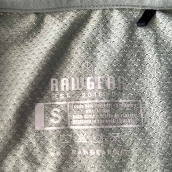 Rawgear Gym Lifting Long Sleeve Logo Performance Tee Shirt - Picture 3 of 7